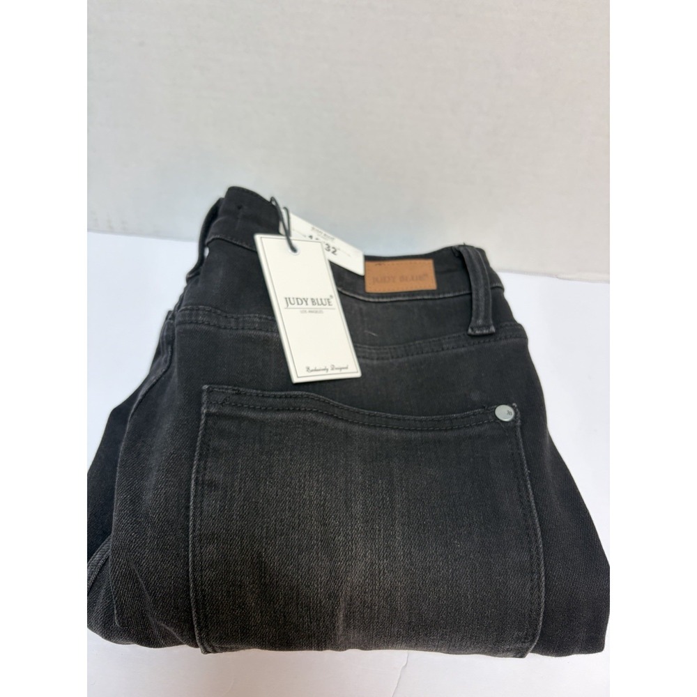 Judy Blue NWT Black Skinny Fit Hi-Rise Jean Non Distressed Size 15/32 #88450